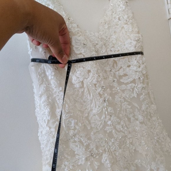 👰🏽Demetrios Princess Ballgown w/ Cathedral Train - Picture 15 of 16